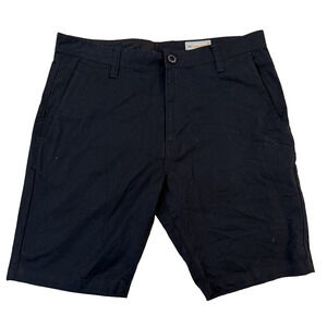 Volcom Shorts Mens 36 Navy Chino Classic Flat Front Casual Summer Skate Style